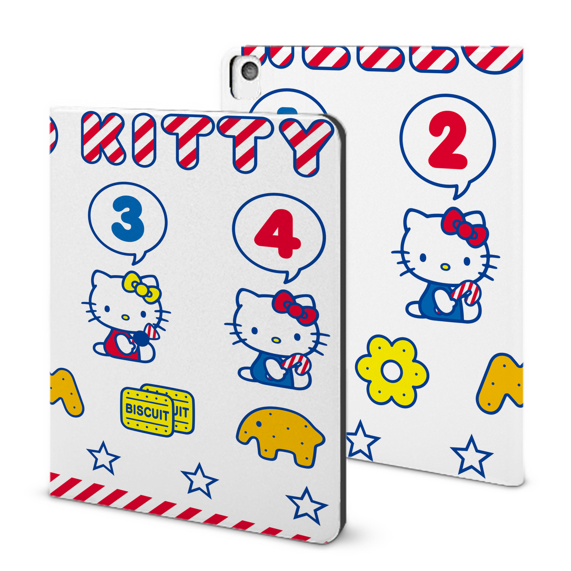 （画像用） Hello Kitty ハローキティ IPadケース ペンホルダー付き ブックスタイルデザイン